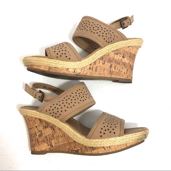 Self Esteem Shoes - Self Esteem Wedges Tan  8